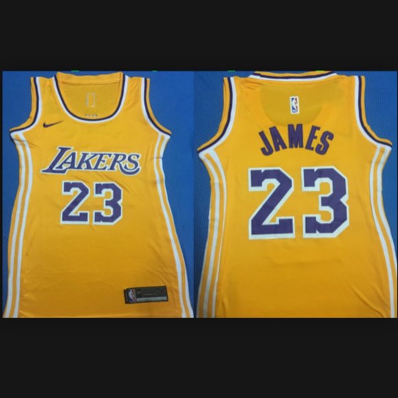 lebron lakers jersey women's